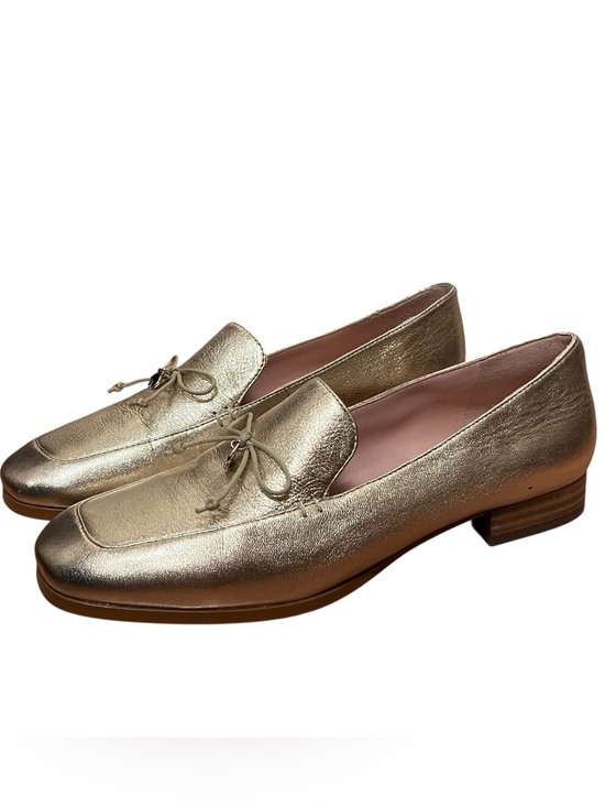 kate spade Shoes - Kate Spade Metallic Gold Sarah Leather Loafers — Size 7